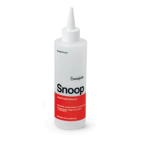 swagelok snoop|SNOOP® Liquid Leak Detector 8 oz. (236 mL) bottle 